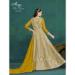 Picture of Georgette Dark Golden Rod Anarkali Salwar Kameez