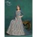 Picture of Georgette Dark Slate Grey Anarkali Salwar Kameez