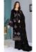 Picture of Elegant Georgette Black Straight Cut Salwar Kameez