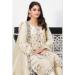 Picture of Georgette Off White Straight Cut Salwar Kameez