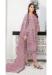 Picture of Resplendent Georgette Plum Straight Cut Salwar Kameez