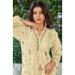 Picture of Pretty Georgette Tan Straight Cut Salwar Kameez