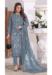 Picture of Georgette Slate Grey Straight Cut Salwar Kameez