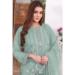 Picture of Georgette Dark Sea Green Straight Cut Salwar Kameez