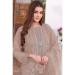 Picture of Georgette Light Salmon Straight Cut Salwar Kameez