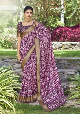 Picture of Sublime Silk Thistle Saree