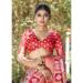 Picture of Pleasing Silk Fire Brick Saree