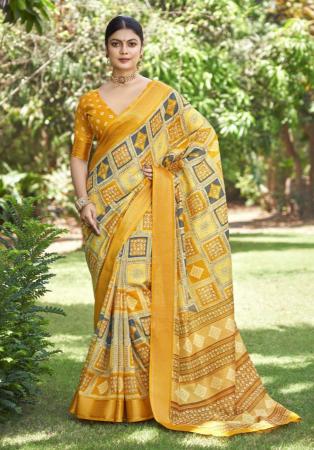 Picture of Taking Silk Yellow Saree