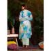 Picture of Exquisite Cotton Light Blue Readymade Salwar Kameez