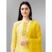 Picture of Pleasing Rayon Golden Readymade Salwar Kameez