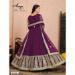 Picture of Sublime Net Brown Anarkali Salwar Kameez