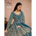 Picture of Fascinating Net Teal Anarkali Salwar Kameez