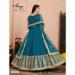 Picture of Fascinating Net Teal Anarkali Salwar Kameez