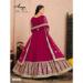 Picture of Splendid Net Dark Red Anarkali Salwar Kameez