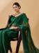 Picture of Gorgeous Organza Forest Green Saree