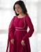 Picture of Stunning Organza Maroon Readymade Salwar Kameez