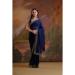 Picture of Ravishing Georgette Midnight Blue Saree