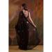 Picture of Delightful Georgette Black Saree