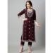 Picture of Rayon Dark Olive Green Readymade Salwar Kameez