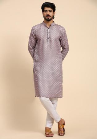 Picture of Amazing Linen Silver Kurtas