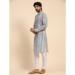 Picture of Resplendent Linen Light Slate Grey Kurtas