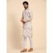 Picture of Graceful Linen Off White Kurtas