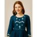 Picture of Exquisite Rayon Navy Blue Kurtis & Tunic