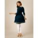 Picture of Exquisite Rayon Navy Blue Kurtis & Tunic