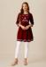 Picture of Well Formed Rayon Maroon Kurtis & Tunic