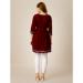 Picture of Well Formed Rayon Maroon Kurtis & Tunic