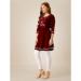 Picture of Well Formed Rayon Maroon Kurtis & Tunic