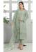 Picture of Georgette Dark Sea Green Straight Cut Salwar Kameez