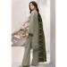 Picture of Georgette Dark Sea Green Straight Cut Salwar Kameez