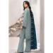 Picture of Georgette Light Slate Grey Straight Cut Salwar Kameez