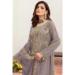 Picture of Elegant Georgette Grey Straight Cut Salwar Kameez