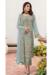 Picture of Georgette Dark Sea Green Straight Cut Salwar Kameez