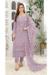 Picture of Alluring Georgette Plum Straight Cut Salwar Kameez