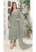 Picture of Nice Georgette Grey Straight Cut Salwar Kameez