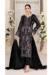 Picture of Superb Georgette Black Straight Cut Salwar Kameez