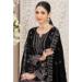 Picture of Superb Georgette Black Straight Cut Salwar Kameez