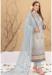 Picture of Georgette Light Slate Grey Straight Cut Salwar Kameez