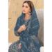 Picture of Georgette Dark Slate Grey Straight Cut Salwar Kameez