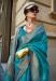 Picture of Lovely Organza Teal Saree