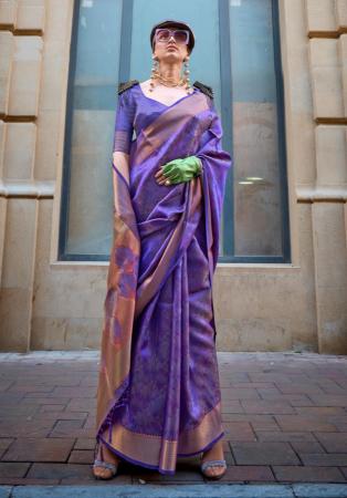 Picture of Fascinating Organza Purple Saree