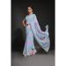 Picture of Wonderful Georgette Light Steel Blue Saree