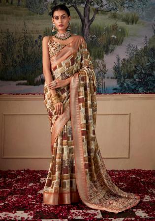 Picture of Sublime Silk Tan Saree