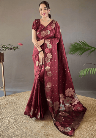 Picture of Admirable Silk Red Saree