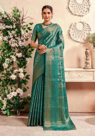 Picture of Sightly Silk Medium Sea Green Saree