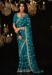 Picture of Alluring Silk Teal Saree