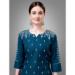 Picture of Bewitching Cotton Teal Readymade Salwar Kameez